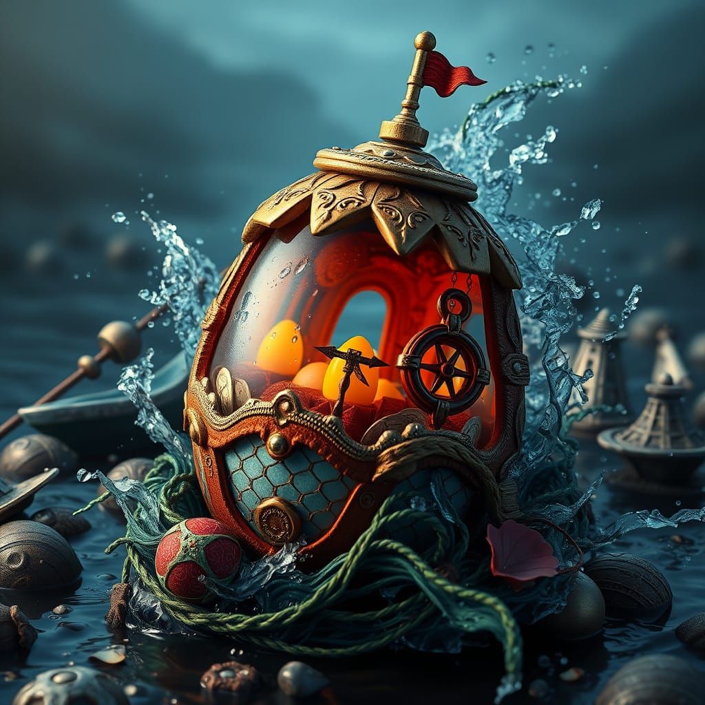 Ethereal Nautical Wonders in Vibrant Color