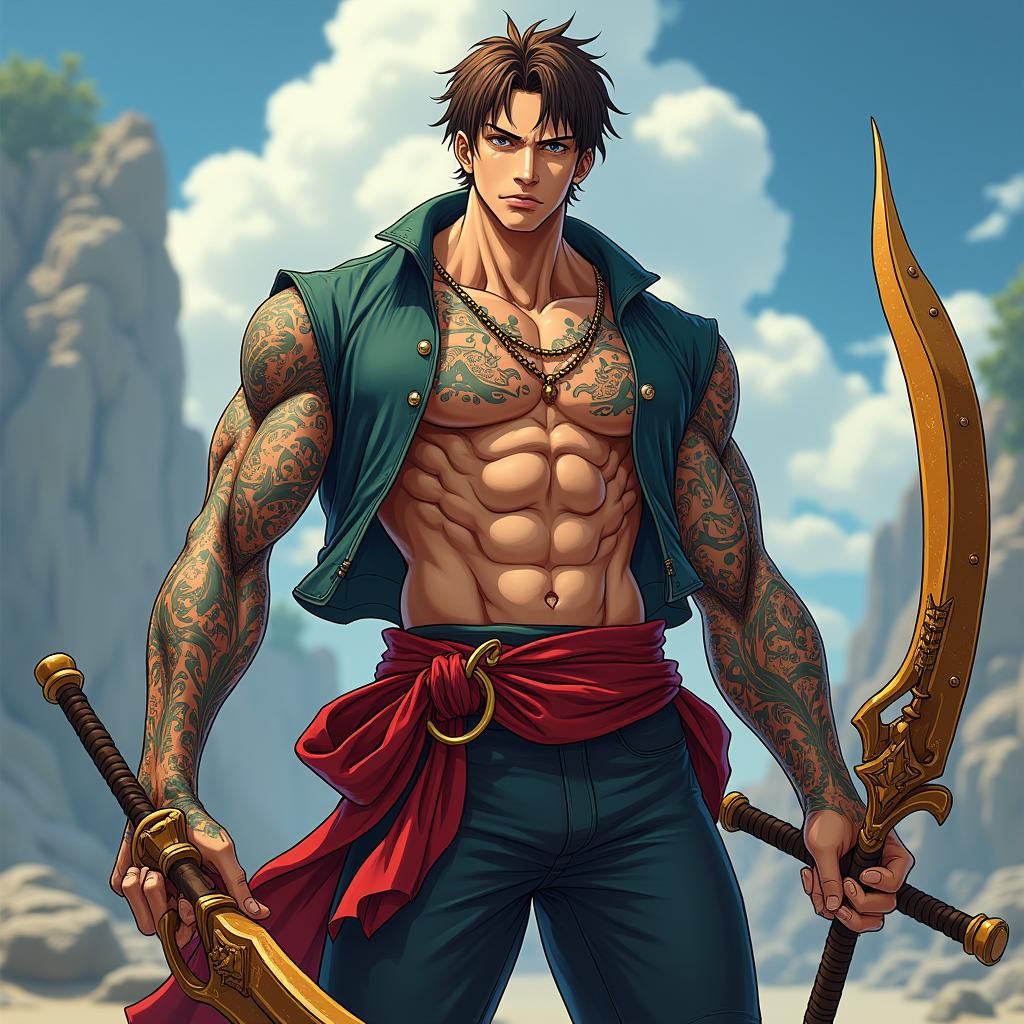 Pirate Devil Fruit Transformation in One Piece Style