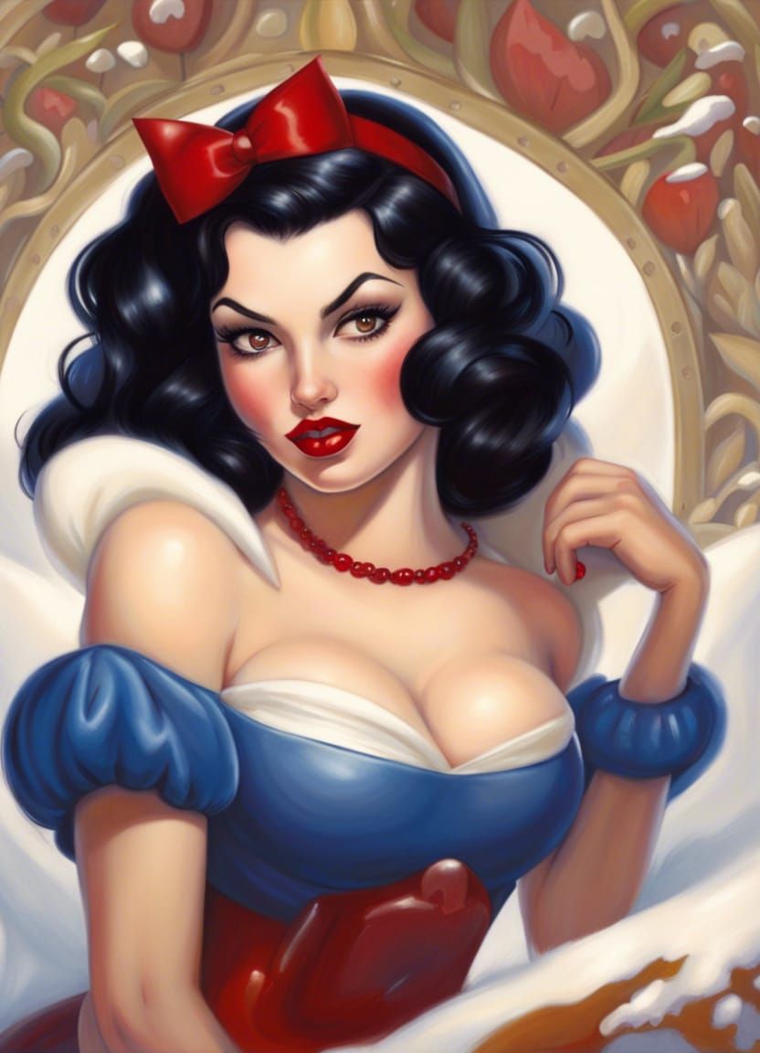 Snow White in Pinup Style