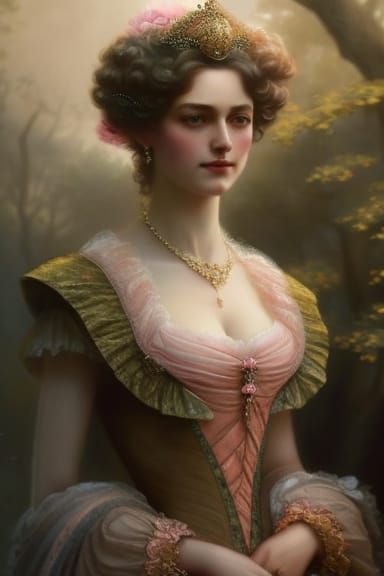 Princess Briar Rose in Rococo Style