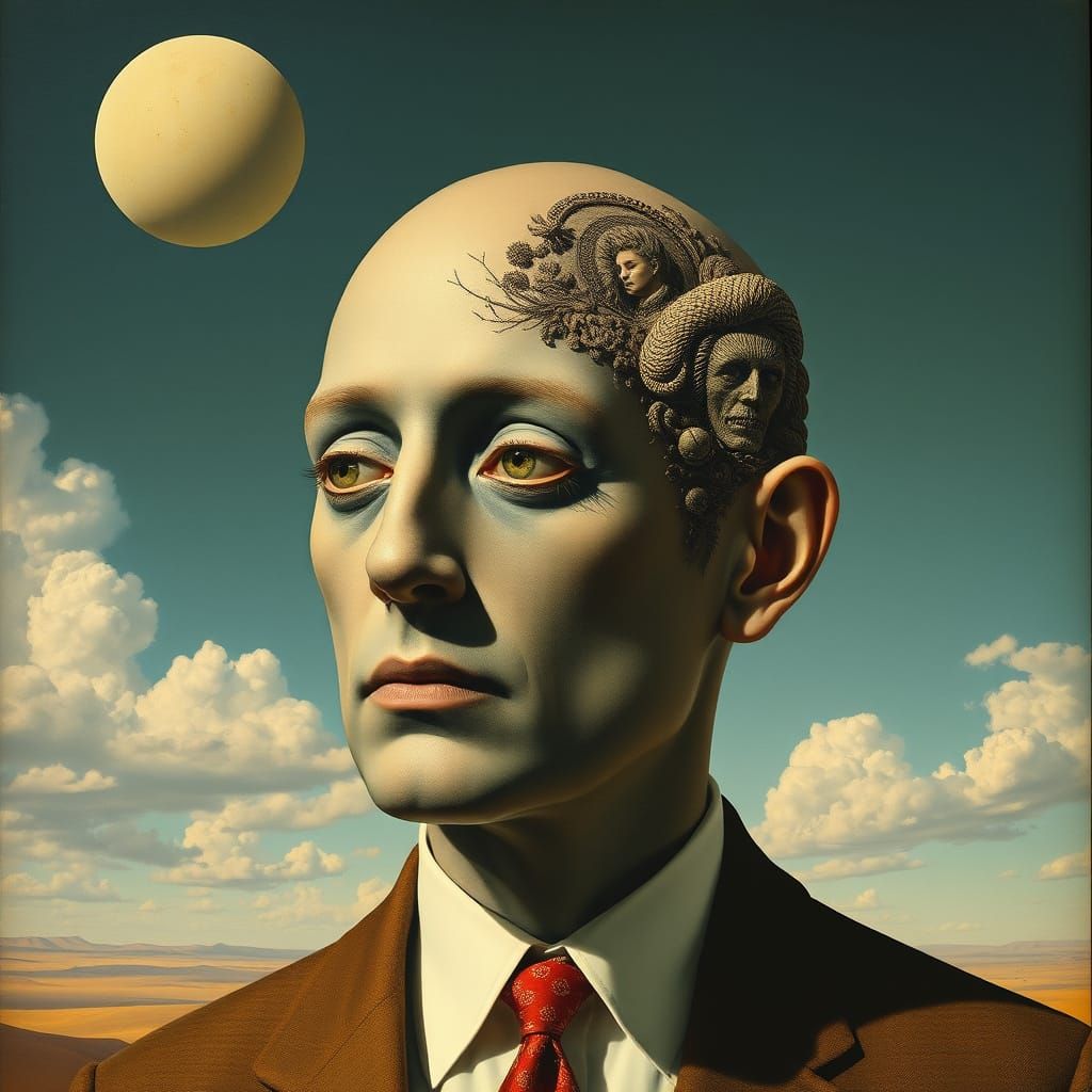 Surreal Portrait in Surrealist Style