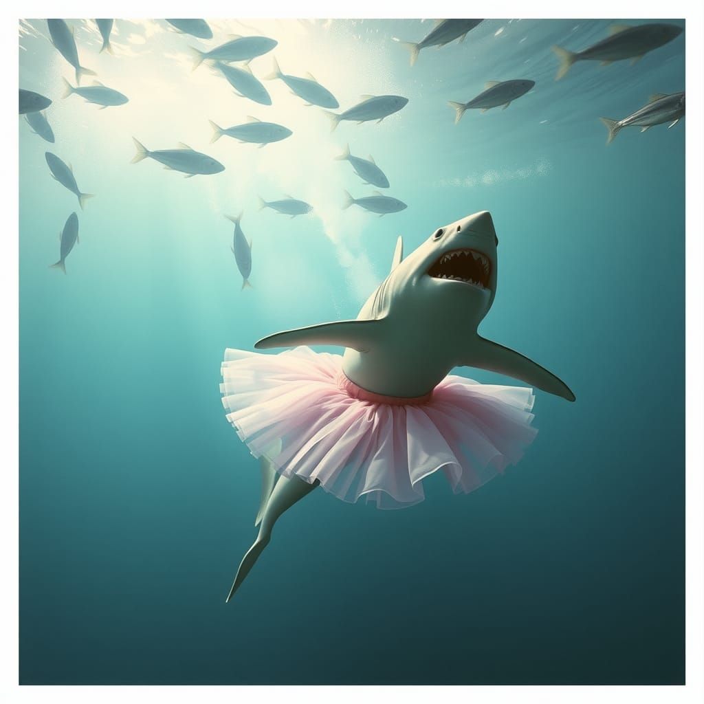 Confused Shark in Tutu Tries Ballet
