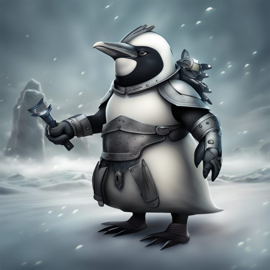 Armored Penguin Concept Art