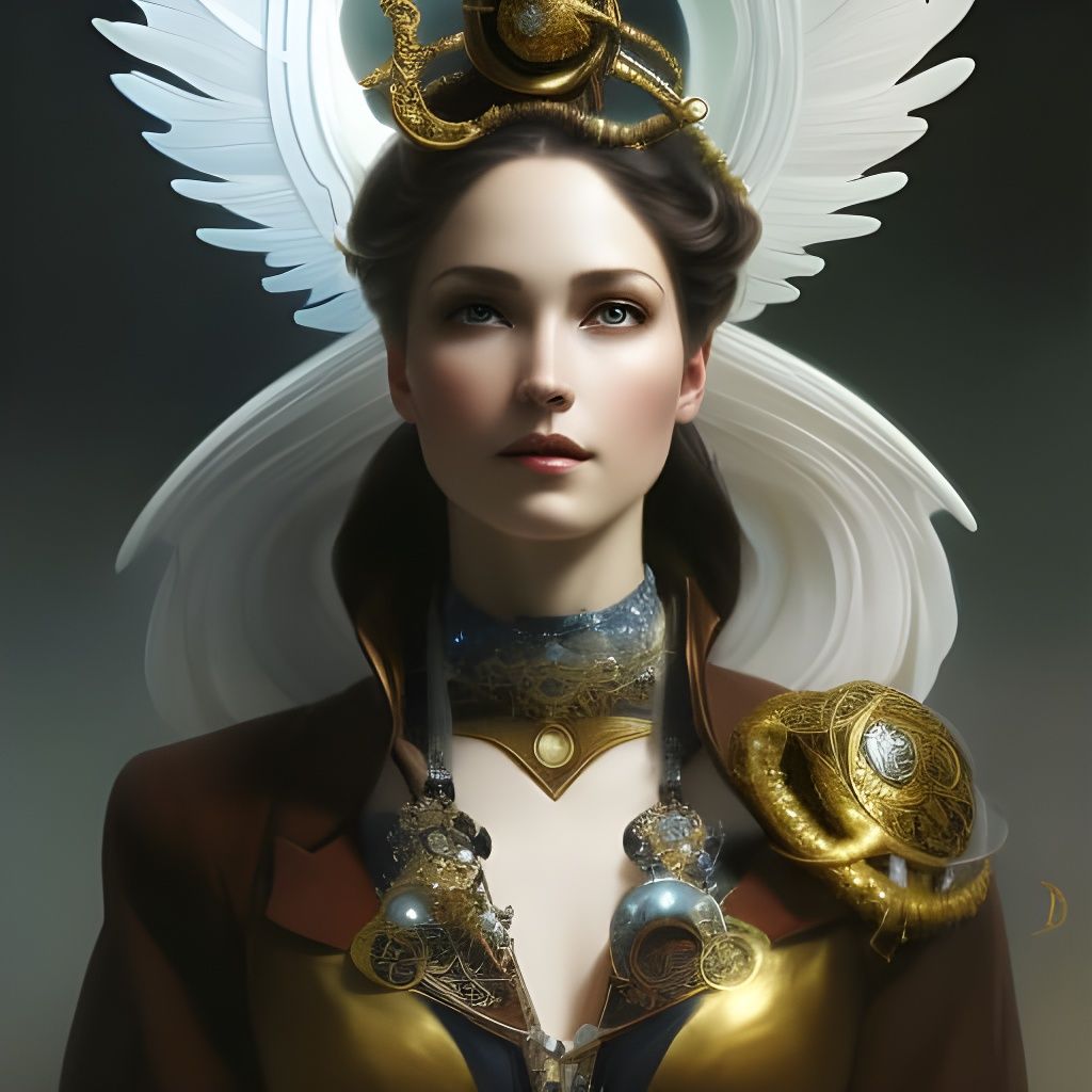 ANGELS - Gold Steampunk