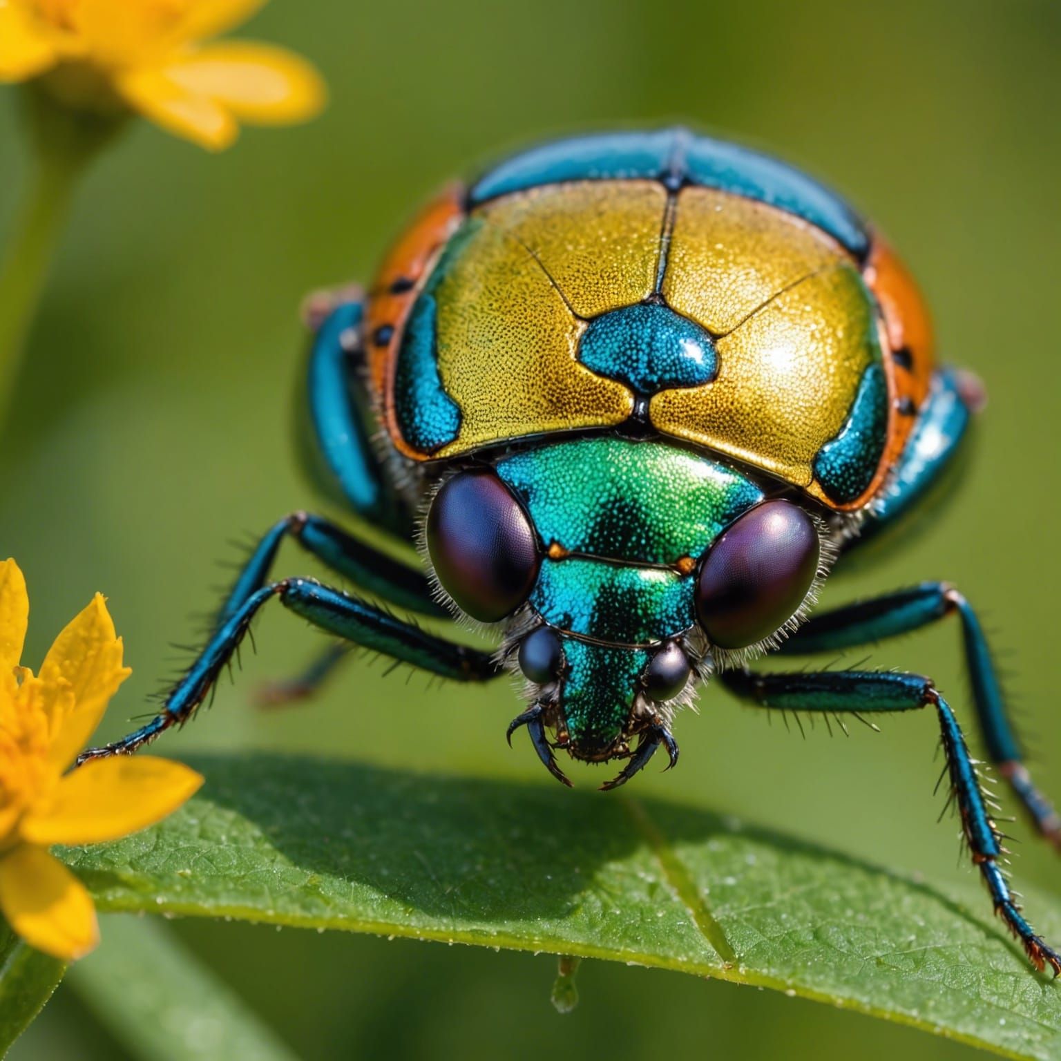 Macro photography of a bug