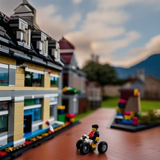 Lego Figure in Professional Photography Style