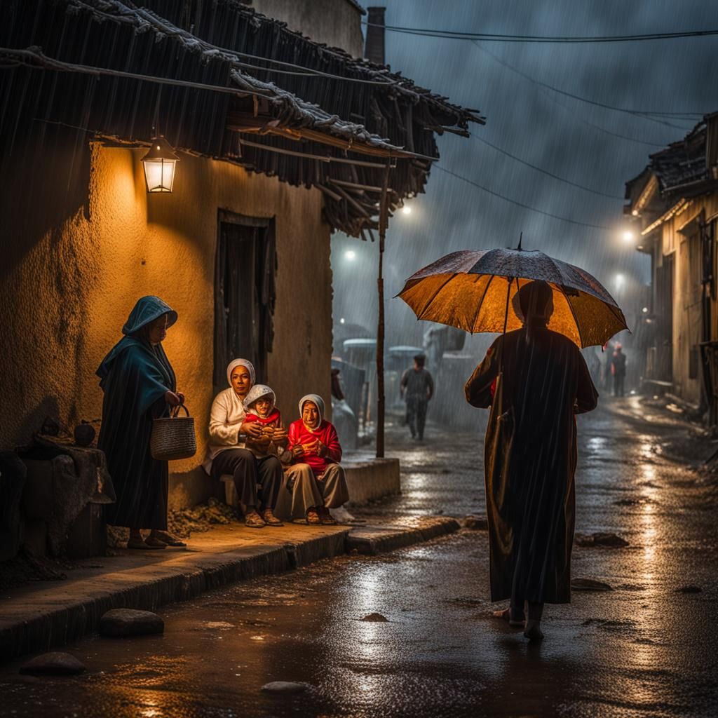Surreal Weaving of Rain and Twins