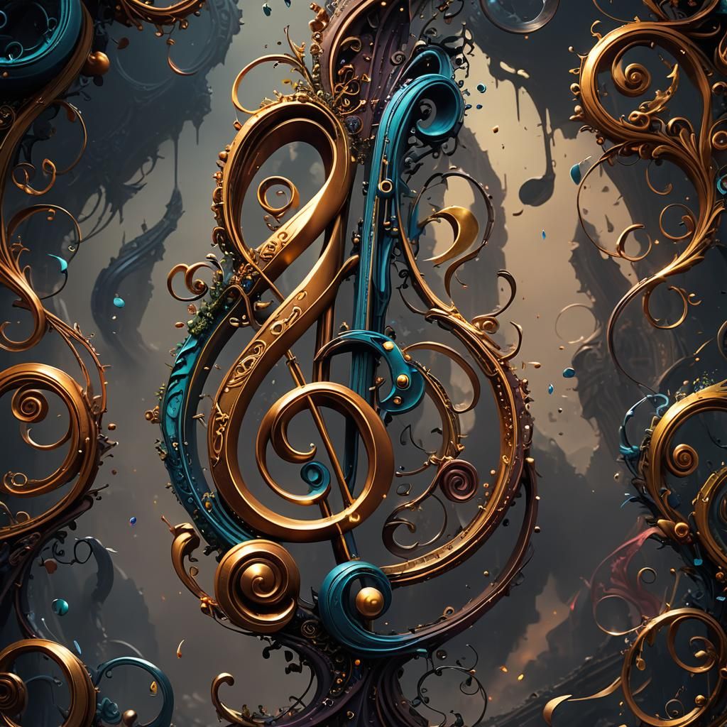 Fantastical Treble Clef Concept Art