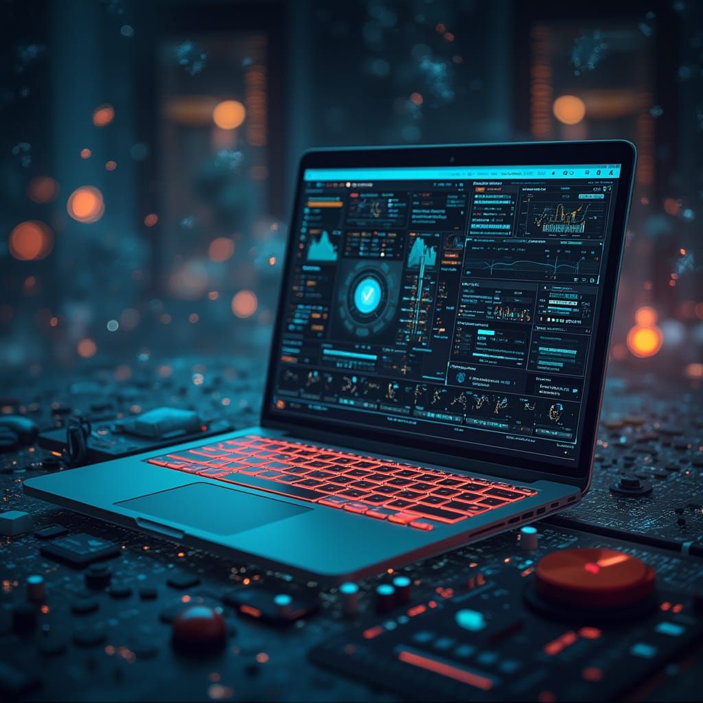 Futuristic Cityscape: Advanced Technology in Digital Art