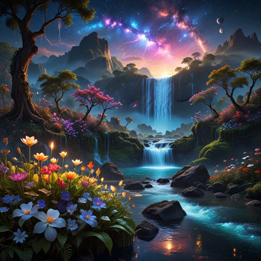 Ethereal Dawn of Creation: Celestial Kingdom Landscape