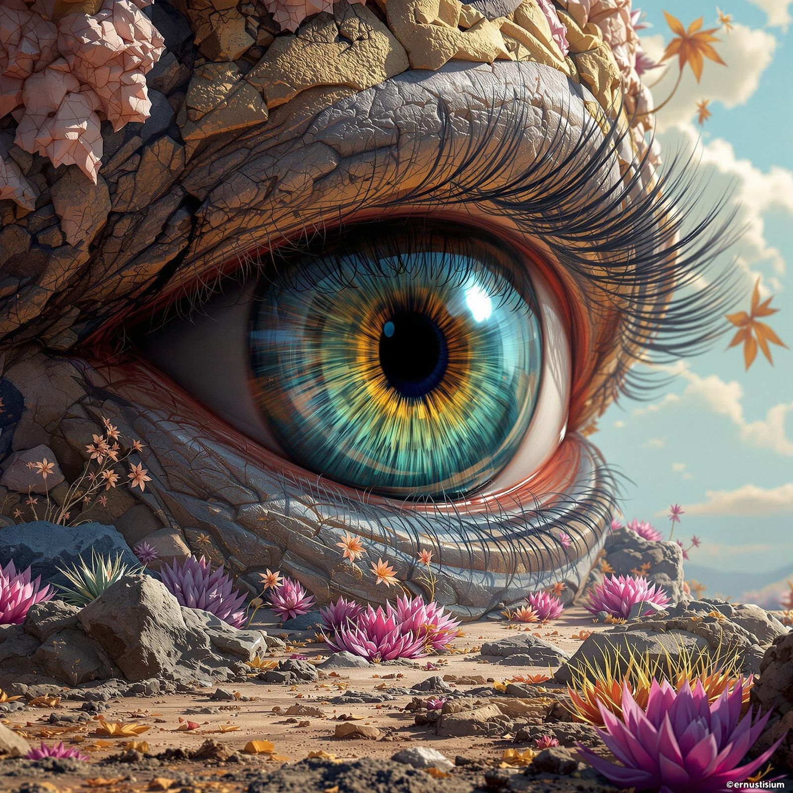 Hyper-Realistic Digital Painting with Intricate Textures