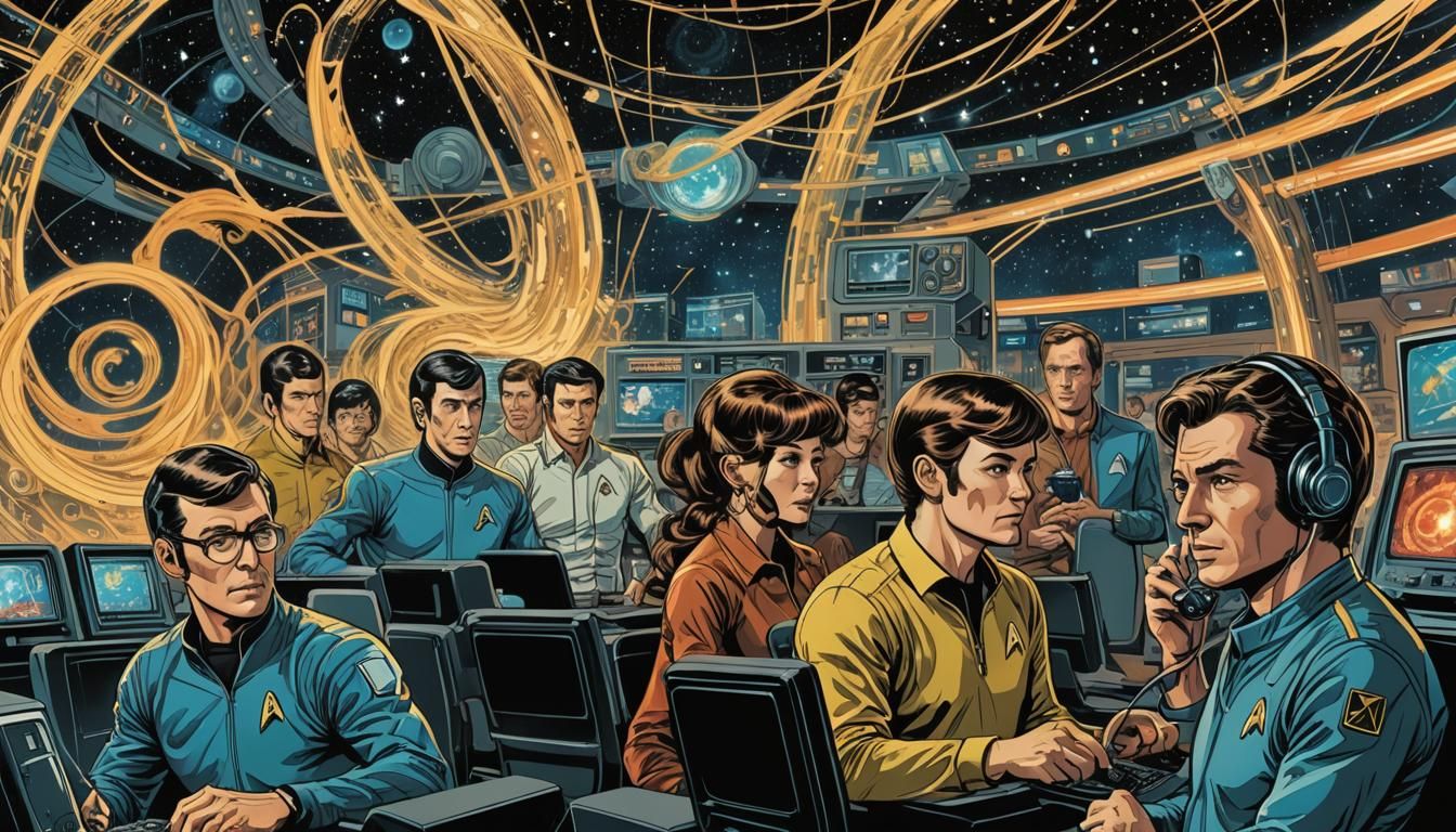 Retro-Futuristic Cinema in Comic Book Art Style