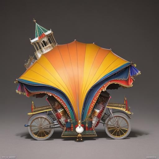 Asymmetrical Fractal Circus in 3D