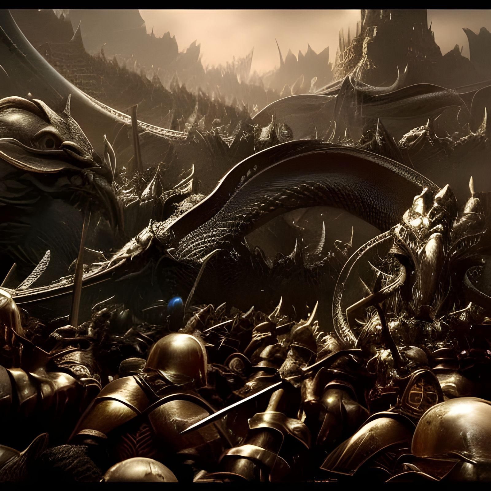 An Epic Battle Scene on Middle-Earth between the Noldor and Morgoth's Horde
