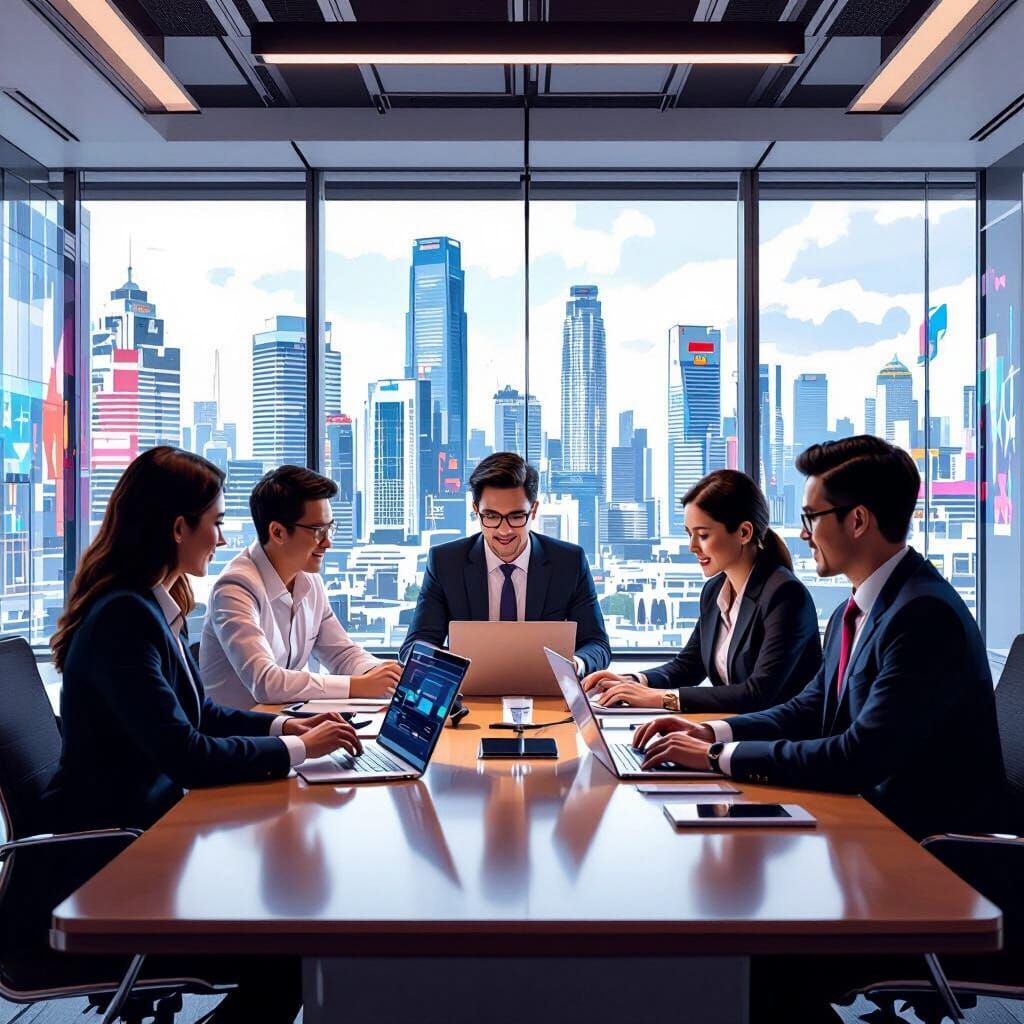 Citibank Employees Meeting in Malaysia with Digital Tools