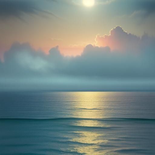 Surreal Falcon and Snake Observe D-Day in Moonlight