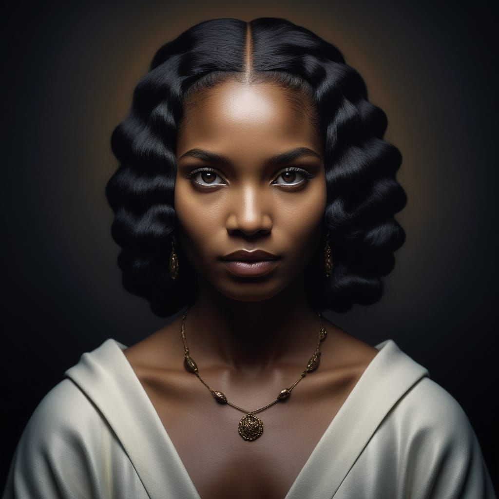 African Beauty Reigns in Timeless Elegance