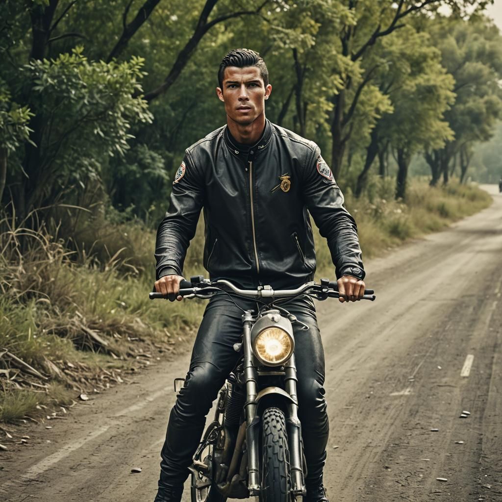Cristiano Ronaldo as Bikeriders Character: Cinematic Film St...