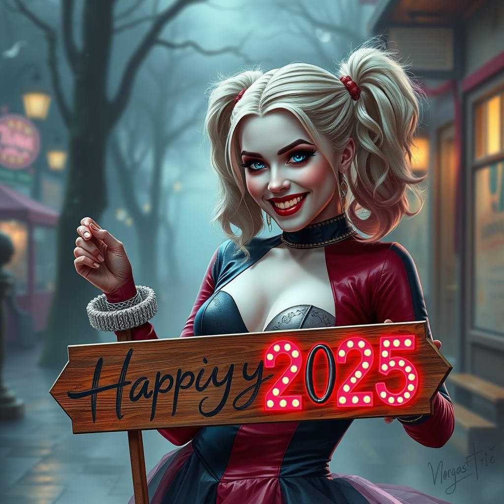 Margot Robbie as Enchanting Harley Quinn in Whimsical 2025 C...