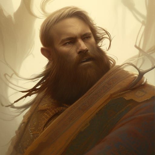 Dark Fantasy Warrior in Intricate Armor