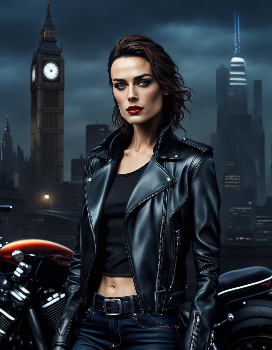 Cyberpunk Rockstar Model in London