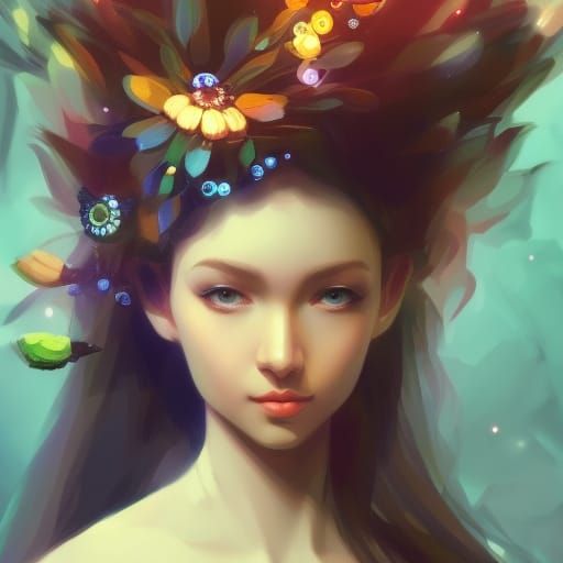 Anime Space Cadet Portrait with Realistic Shading