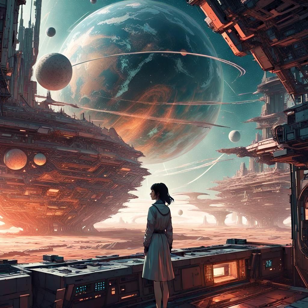 Rin Creates a Universe: Futuristic Sci-Fi Art