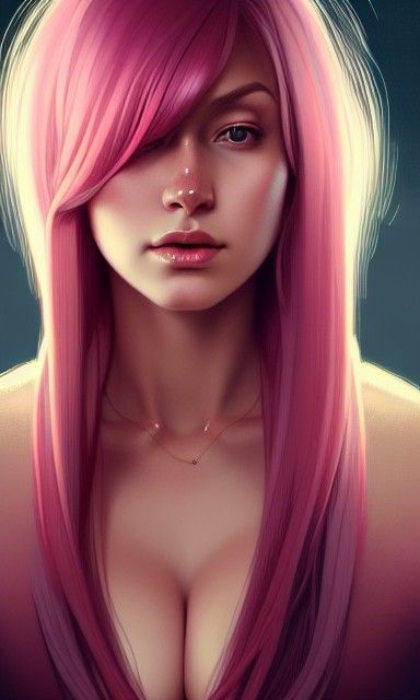 Plush Woman Portrait in Hyperdetailed Style