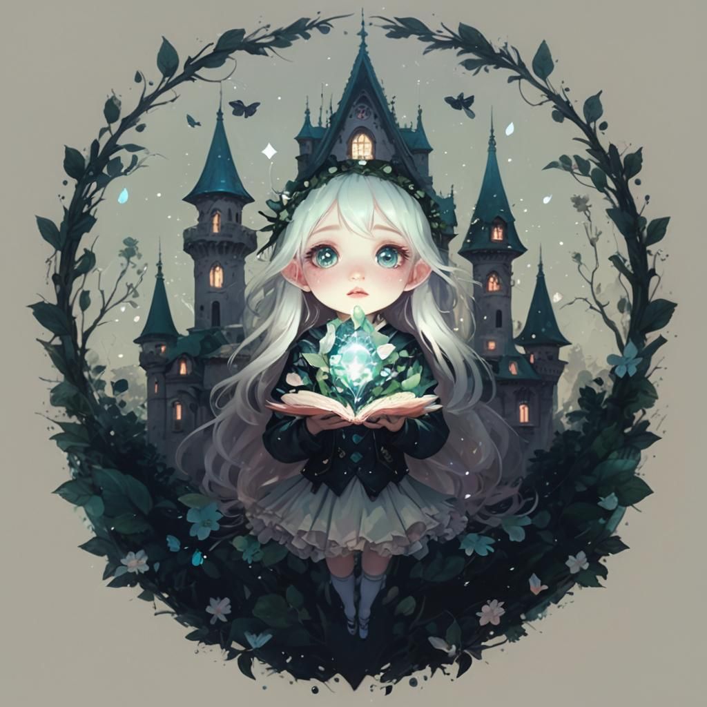 Gorgeous Fairy Portrait in Digital Art Style