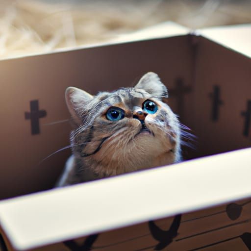 Cat in Box: Studio Ghibli Anime Visual