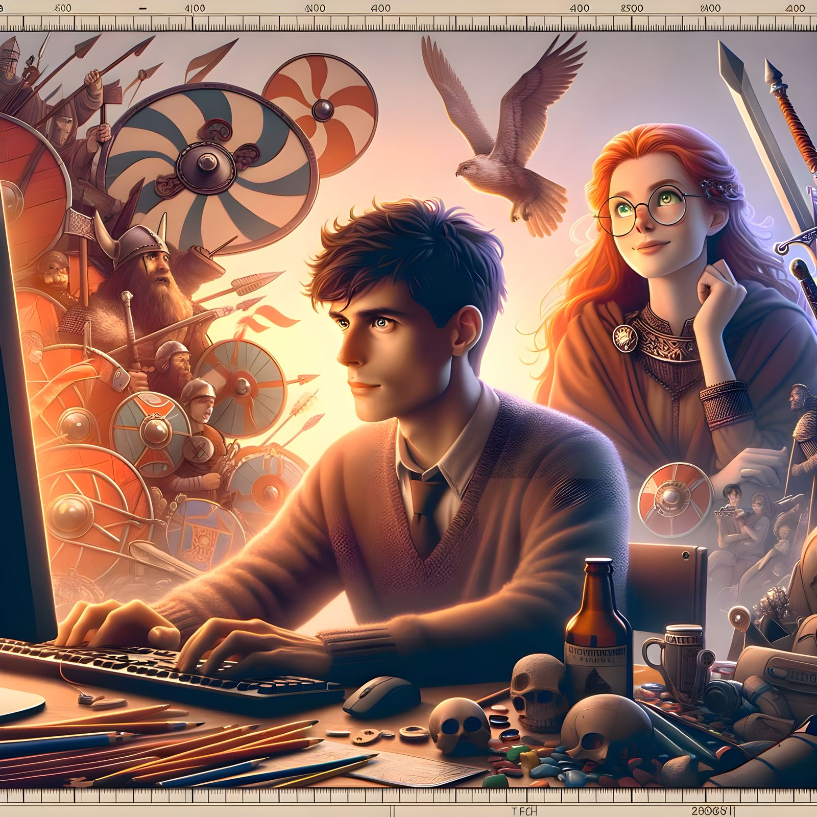 Viking History Explosion in Film Still