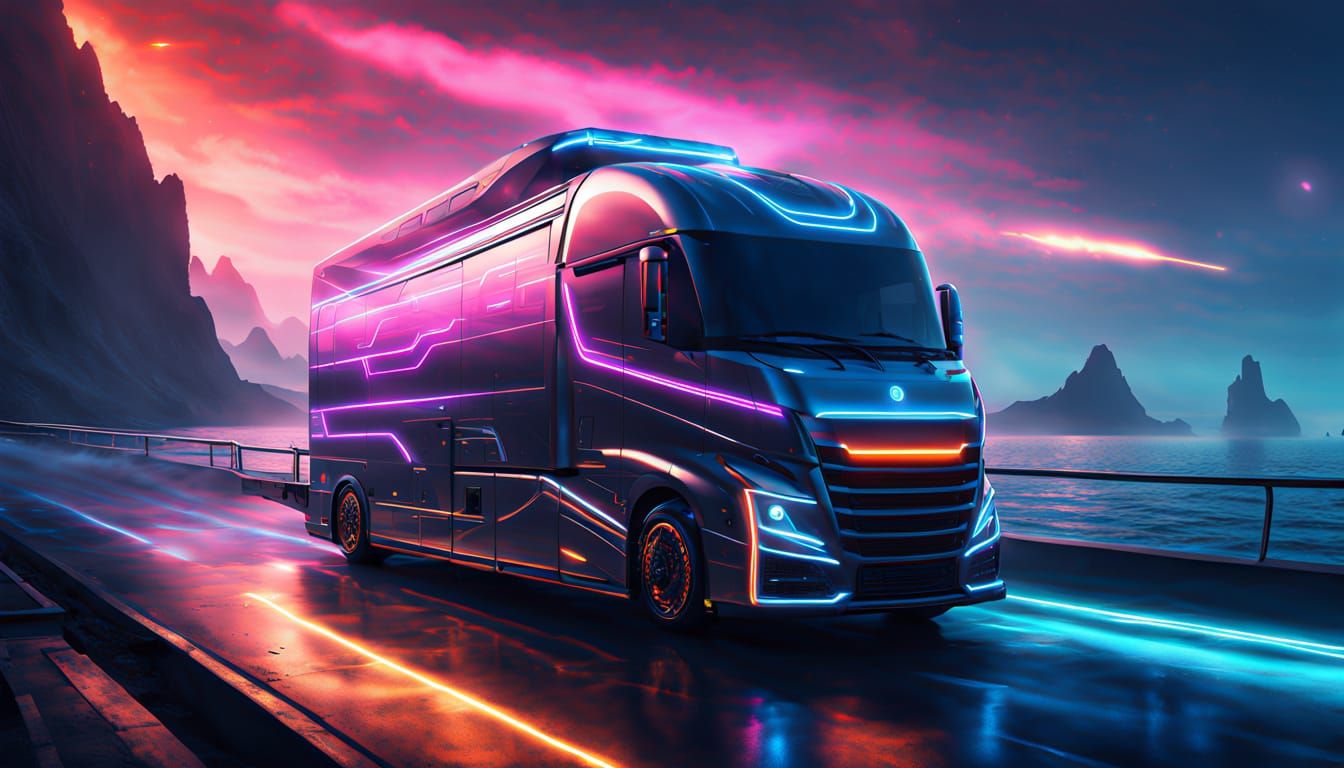 Science Fiction Overland Yacht in Hyperrealistic Style