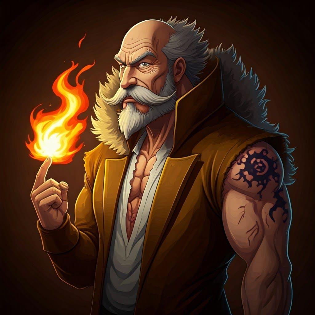 Lion-Bearing Warrior of Pride in Anime Art