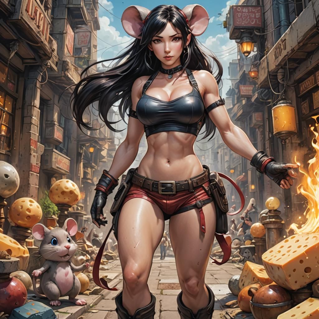 Tifa Lockhart in mouseland