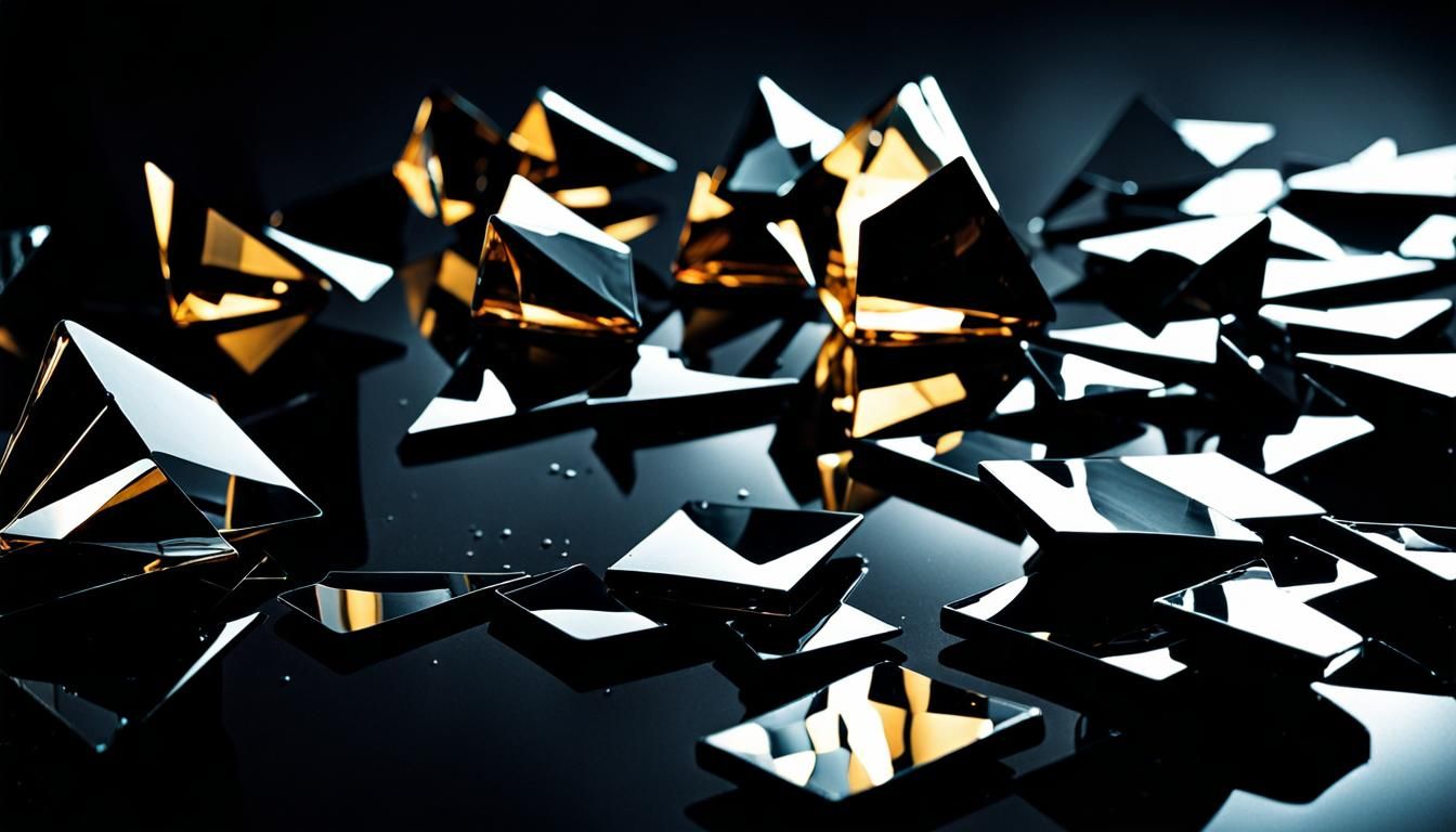 Ominous Reflections in Broken Mirror Shards