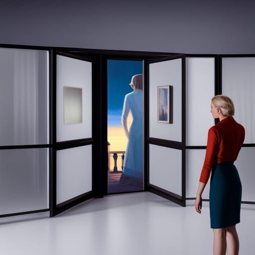Woman with X-Ray Vision, Hopper Style