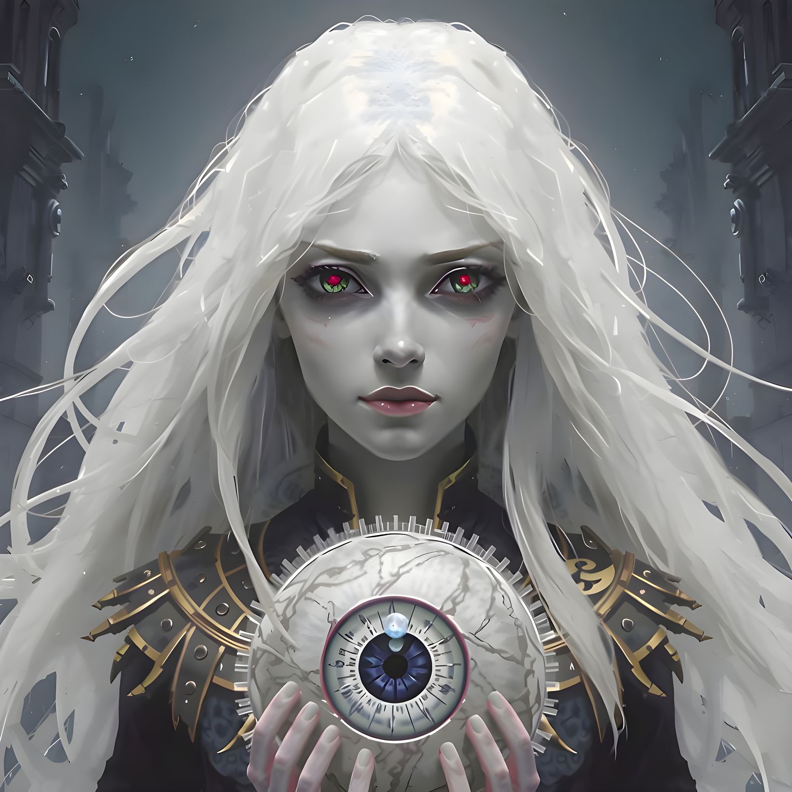 Cyberpunk Alien in the Shadows