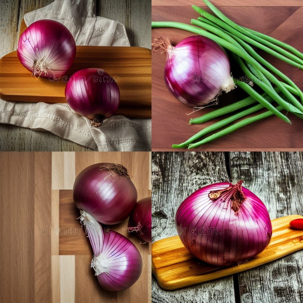 Stock Photo of a Fresh Red Onion