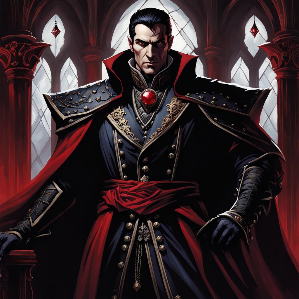 Strahd von Zarovich in Shadowed Castle Ravenloft