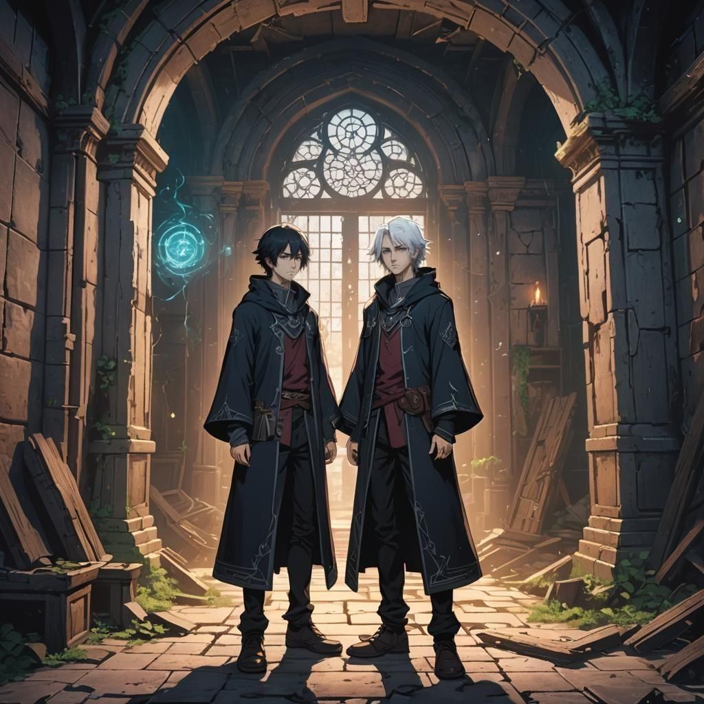 Anime Wizards Discover Abandoned Portal Room