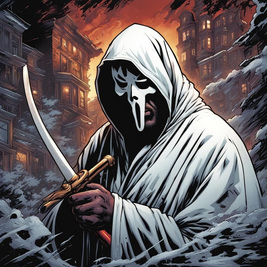 Ghostface Comic Book Art by Mark Brooks