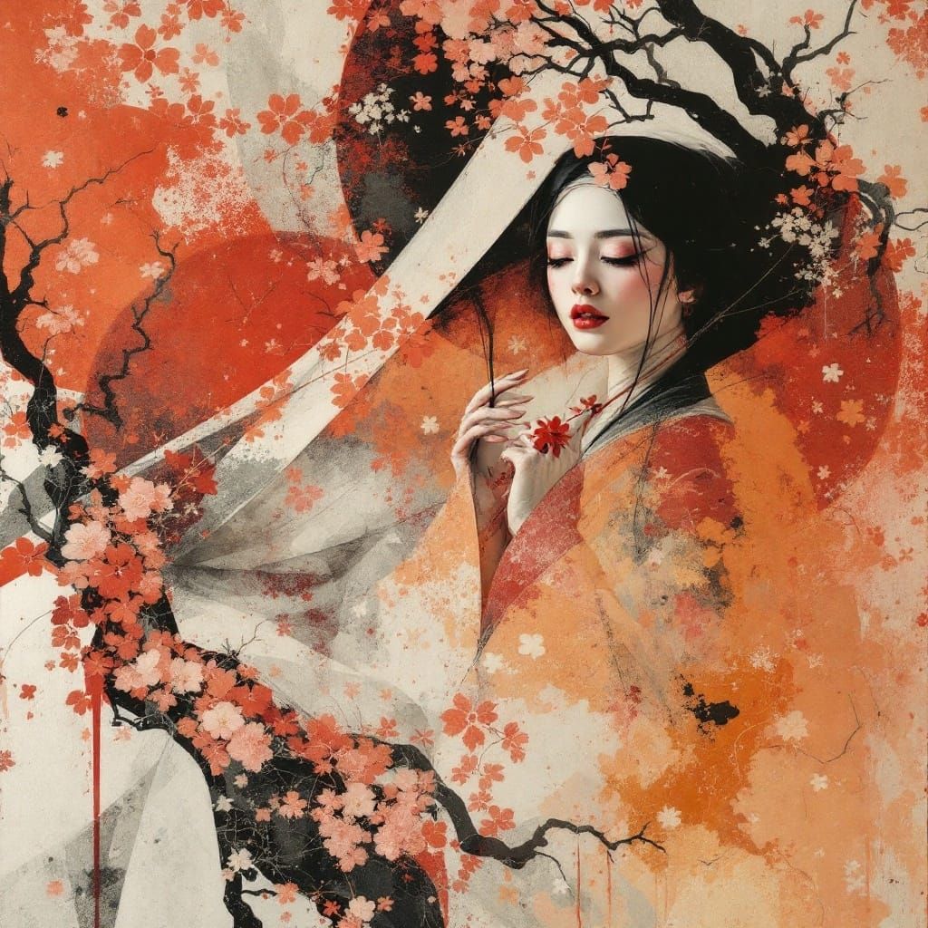 Surreal Silk Kakemono Artwork Depicts Controversial Onna-Bug...