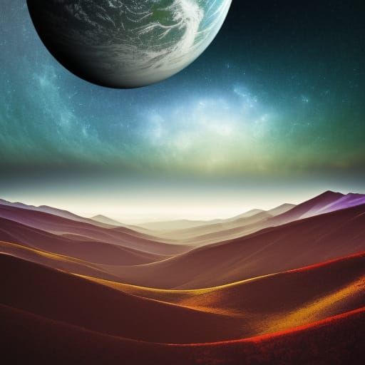 Epic Cinematic Evolution: A Digital Matte Painting
