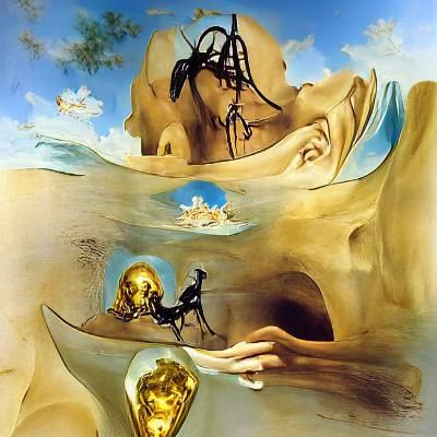Saint Anthony's Temptation in Surrealist Style
