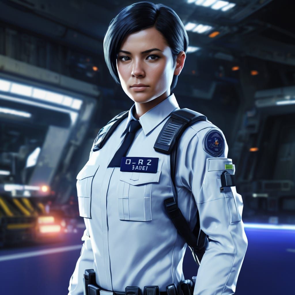 Scifi police officer...