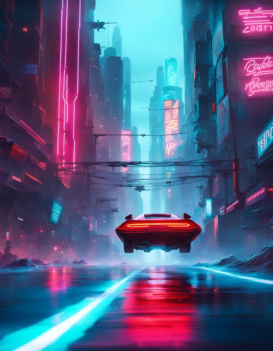 Hovering Past Zoist Bar in Buzz Port City