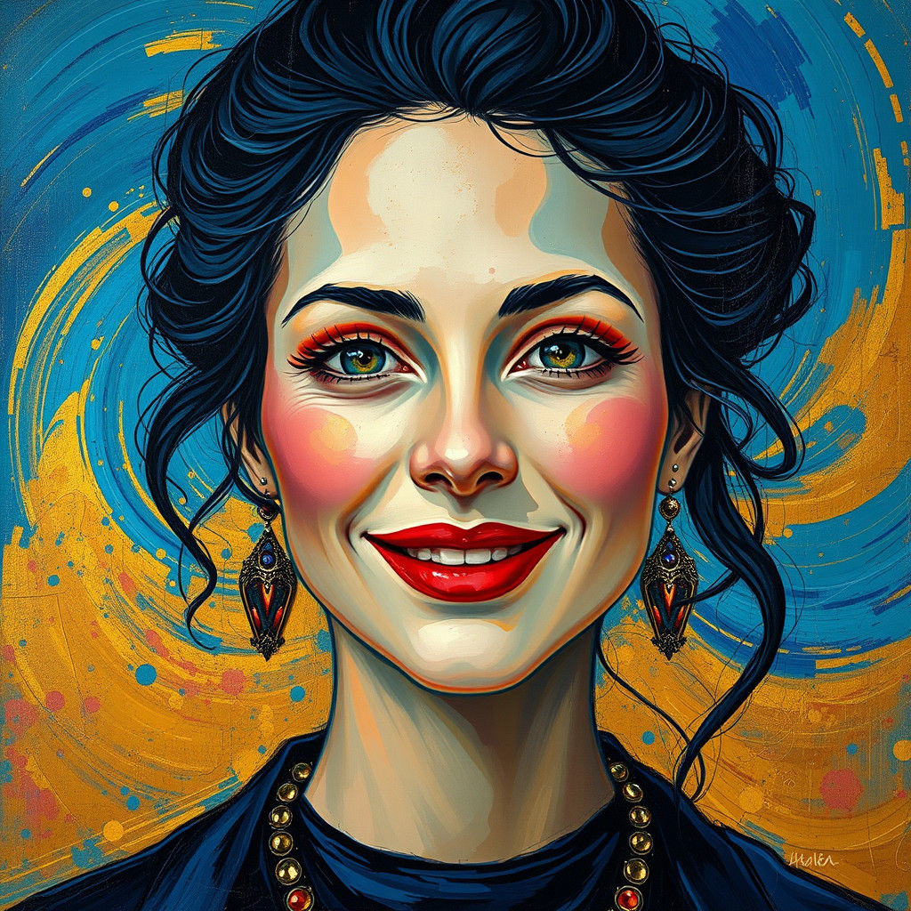 Dreamlike Portrait in Surrealist Style