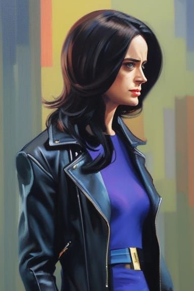 Jessica Jones as Overwatch Character: Organic Painting