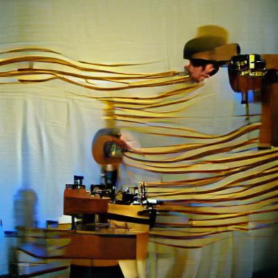 Steampunk Tape Loops in Saturated Colors