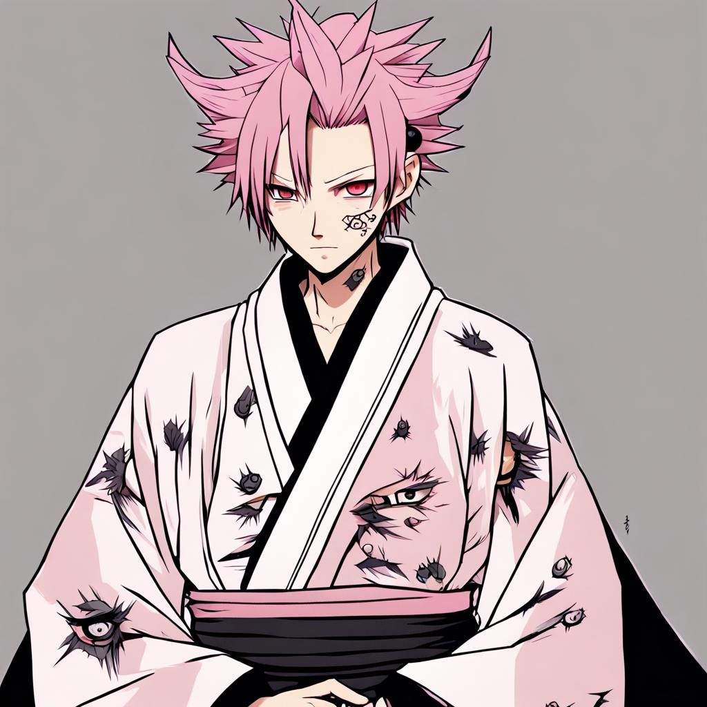 Sukuna: Demon in Kimono with Facial Tattoos